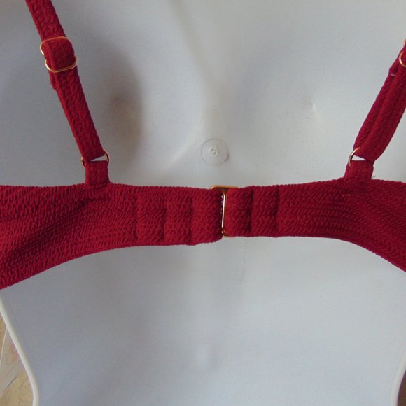 Red Shade & Shore Bathing Suit Top/Bra SZ 34C NWT - Picture 5 of 8